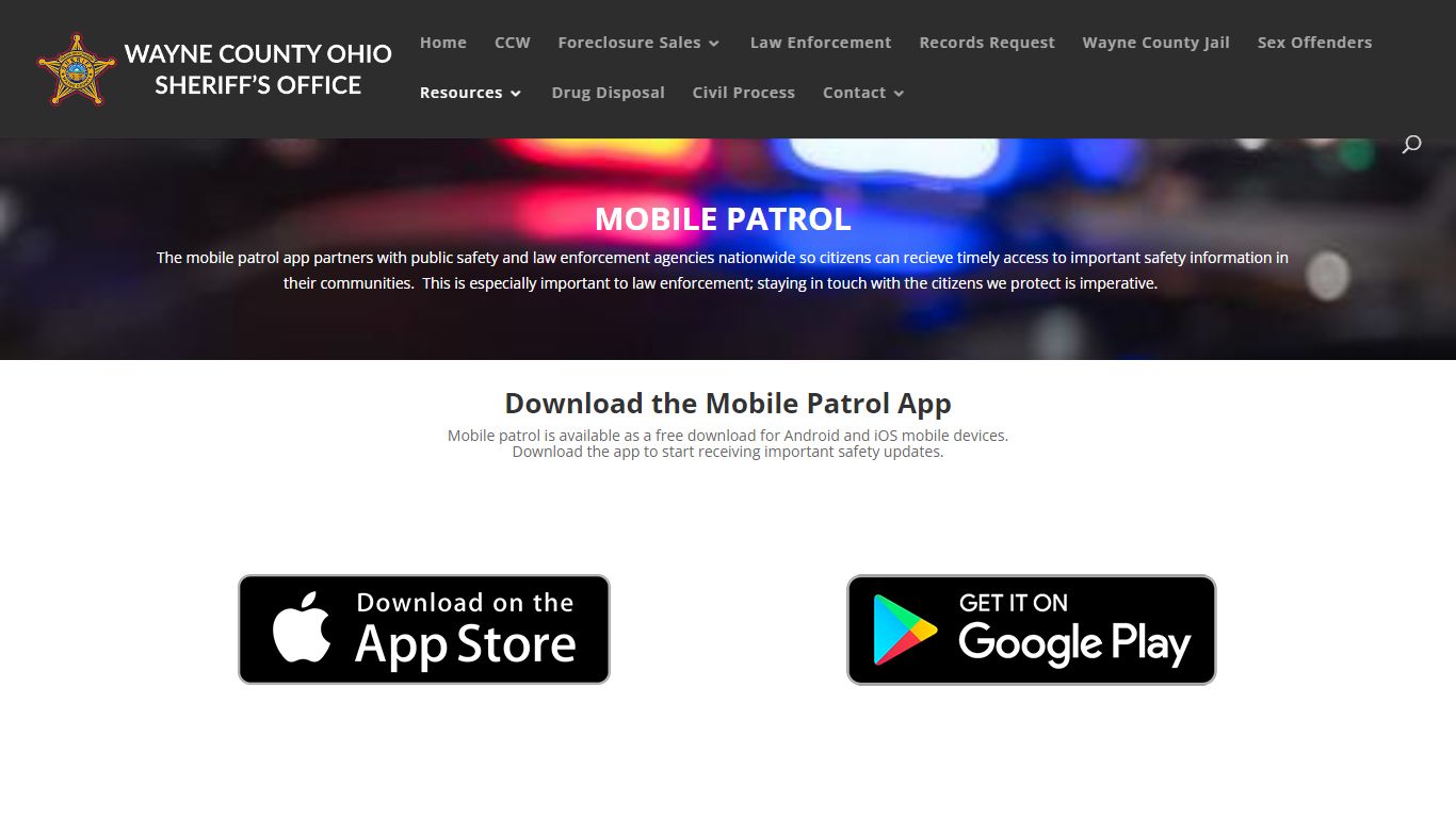 Mobile Patrol | Wayne County Sheriff's Office