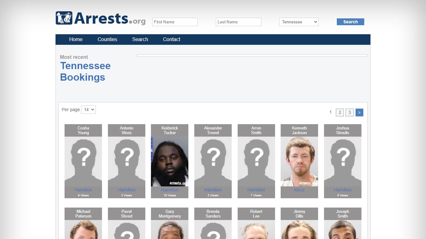 Tennessee Arrests and Inmate Search